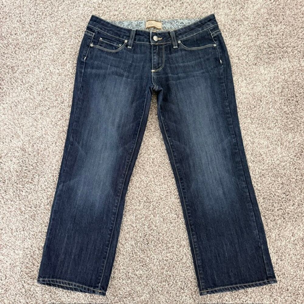 Paige Canyon Crop Blue Jeans Low Rise Capri Pedal Pushers Classic Women's 27